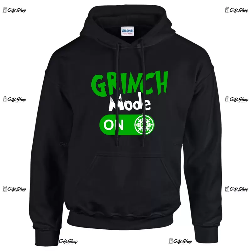 Grinch mode on, hanorac cu mesaj